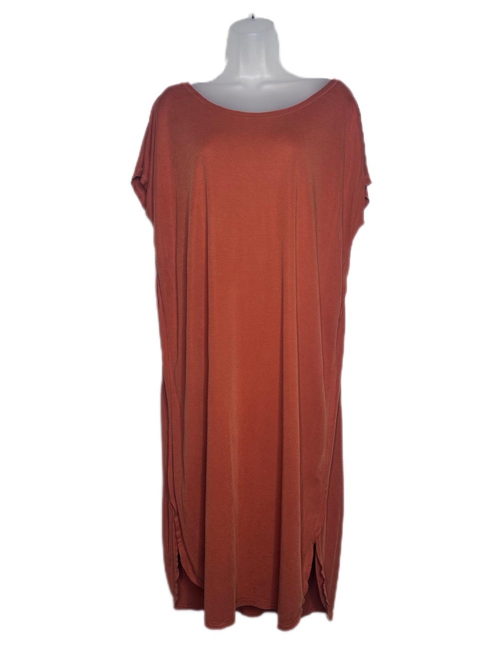 Rust Orange Easy Shift Dress Size Large
